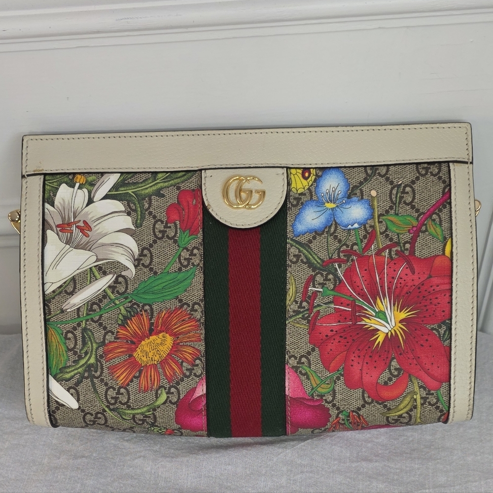 Gucci Ophidia Flora GG Bag With COA